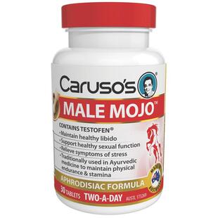 澳洲直邮Carusos Male Mojo男性魔力宝30片补充精力体力能量