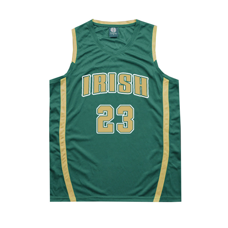 个性化比赛服IRISH高中男女篮球服套装篮球衣训练服队服订做定制