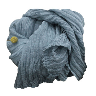 自在家亚麻棉麻围巾好看的围巾大尺寸禅舞披肩围巾真棉麻不掺假