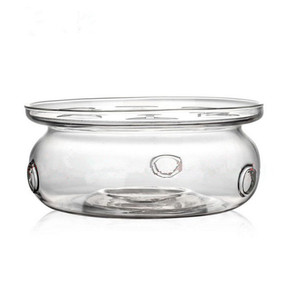 创意玻璃底座透明暖茶器茶壶保温底座烧蜡烛茶具保温底座茶具配件