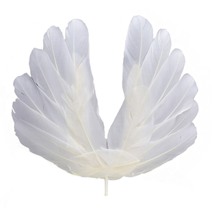 抖音网红同款爱心羽毛蛋糕装饰天使仙女白色翅膀生日派对插件插牌