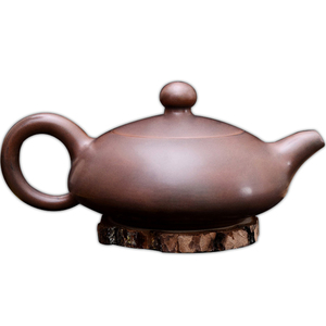 寿鑫堂 钦州坭兴陶大师精品茶壶素身别姬壶 紫砂壶工艺紫陶原矿