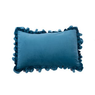 YesMyLord复古欧洲法式丝绒花边木耳边枕套原创ins小众设计品牌