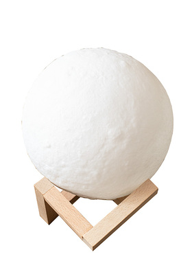 空间人气小夜月亮立体床头台灯