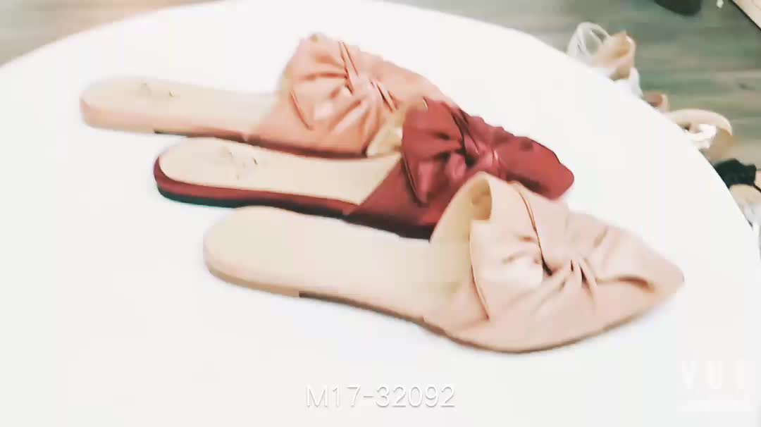 red satin slippers