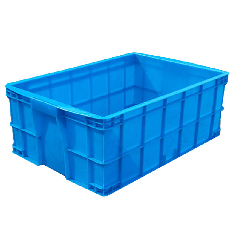 小号蓝色塑料周转箱长方形物流筐工具收纳整理盒货箱392*305*190