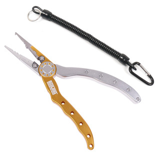 勃朗路亚钳轻量航空铝合金路亚钳/钨钢刀片/钓鱼开口钳 钓鱼装备