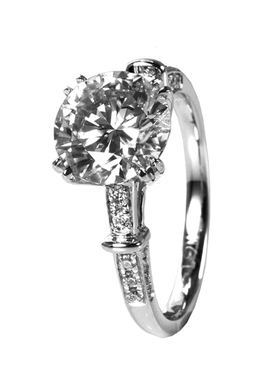 订做钻戒莫桑石欧美女