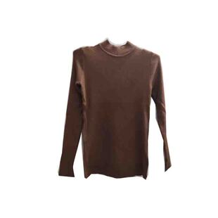 复古姜黄粉紫深咖色半高领长袖毛衣百搭打底衫女针织保暖上衣秋冬