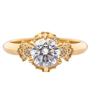 梵尼洛芙繁星之夜钻戒女30分50分一克拉求婚订婚结婚定制钻石戒指