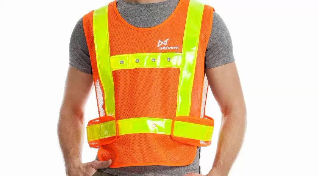 Traffic High Visibility Reflective Safety Clothing With Led Lights