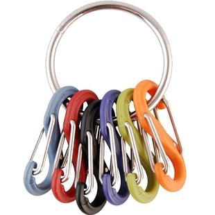 NiteIze奈爱不锈钢户外钥匙挂扣迷你8字扣男多功能钥匙圈创意快挂