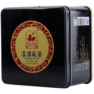 泾渭茯茶 陕西特产非遗 咸阳茯茶砖茶黑茶叶金花伏茶280g贡福尚品