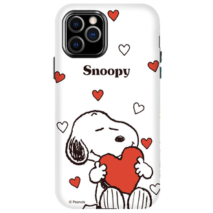 iphone11PRO MAX史努比双层XS手机壳苹果11PRO防摔8Plus保护套女X