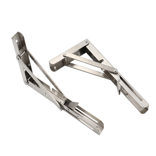 免打孔不锈钢折叠支架三角支架置物架支撑架层板托架隔板加厚支架