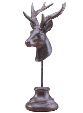 创意鹿头首饰架家居客厅小摆件