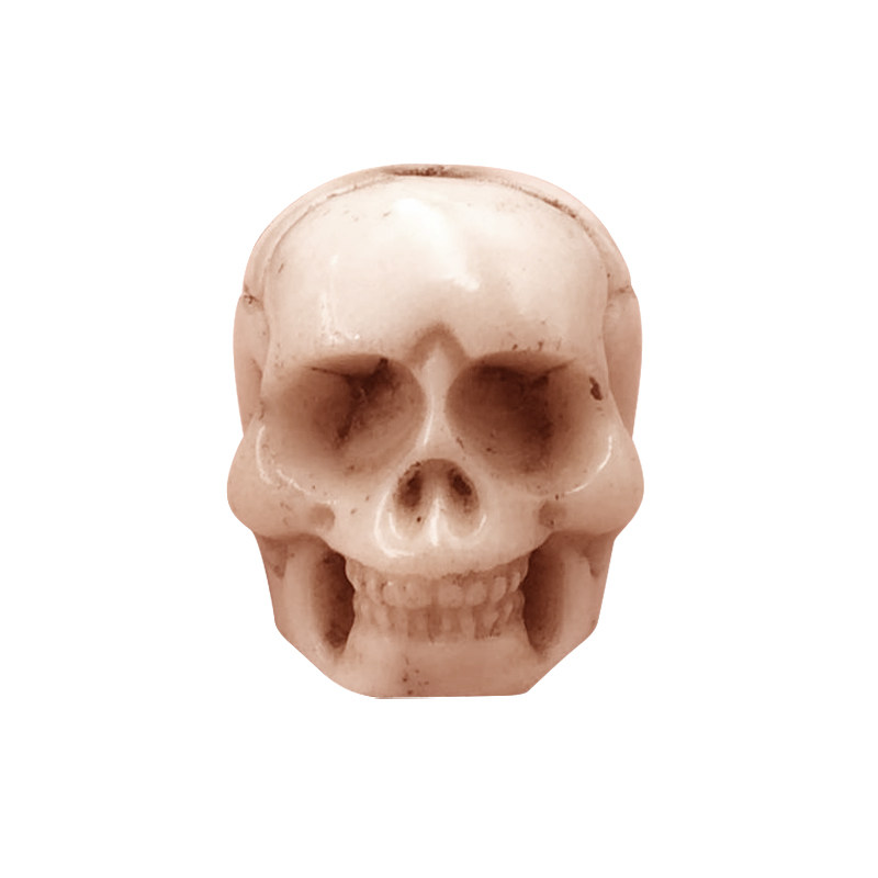 古玩古董收藏真品鹿角三通孔骷髅头手串尸陀林主吊坠星月多宝配珠
