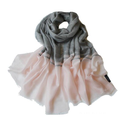 山羊绒披肩围巾拼接女春秋冬夏