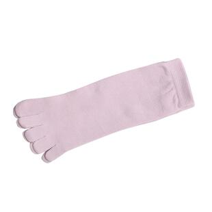 五指袜女纯棉可爱卡通中筒防臭吸汗全棉粉红色女ins潮秋冬中厚袜