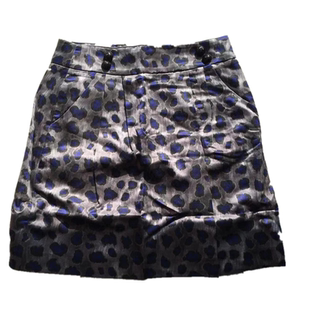 PRICH爆款皇家蓝豹纹A字包臀裙一步裙PRSC04953M