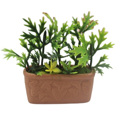 微缩模型迷你仿陶瓷盆栽娃娃屋