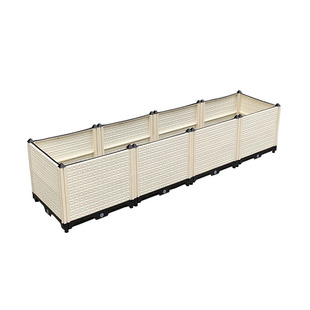 50cm家庭种菜盆花盆种植箱槽阳台塑料大花盆特大特深组合户外仿木