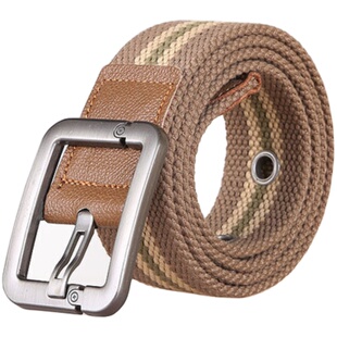 汤姆丹尼针扣时尚加厚帆布皮带 牛仔裤腰带 个性户外运动时装带