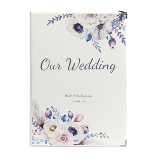 甄禧印记高端个性定制香港结婚婚庆用品创意A4证书套誓言册保护套