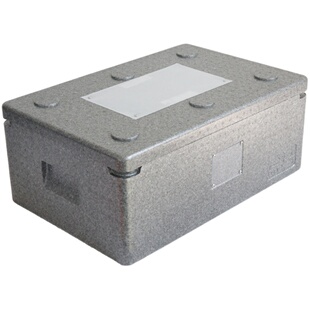 EPP高密度泡沫箱保温箱冷冻面团配送周转箱烘焙面包专用紫色 60升