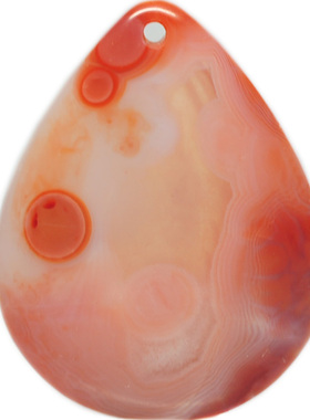 色浓纹美吊坠南红纯天然