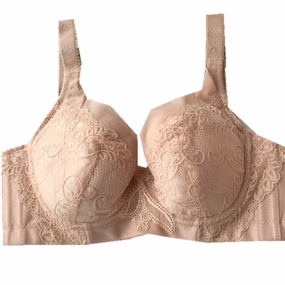 有钢圈无海绵95b大红调整型文胸