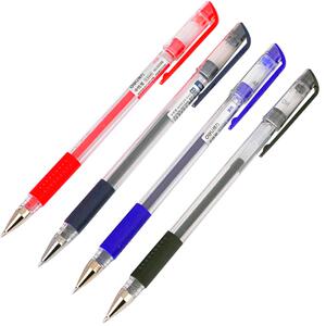 得力中性笔经典签字笔办公用品考试学生0.5mm黑色碳素用笔子弹头教师批卷红笔墨蓝色医生处方笔水笔批发包邮