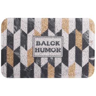 北欧ins风进门地垫黑色丝圈脚垫入户门垫浴室卧室厨房防滑垫定制