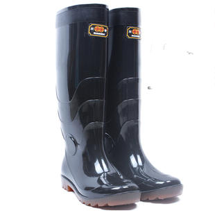 双钱超高筒高级雨靴 加厚底防水鞋劳保工作靴 加高男靴 钓鱼靴鞋