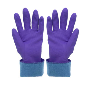 东亚808-2绒布加绒保暖家用手套洗碗洗衣服洗车橡胶乳胶手套胶皮