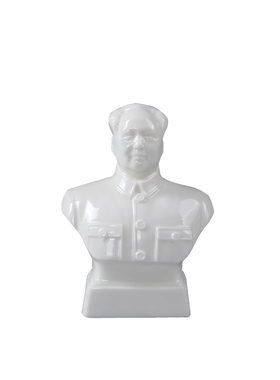 毛主席汽车摆件德化陶瓷