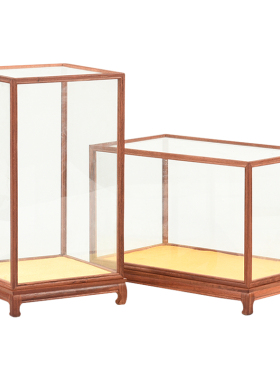 红木玻璃罩子缅甸宝笼防尘工艺品