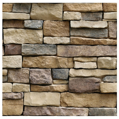 3d立体仿真岩纹餐厅装饰墙贴画