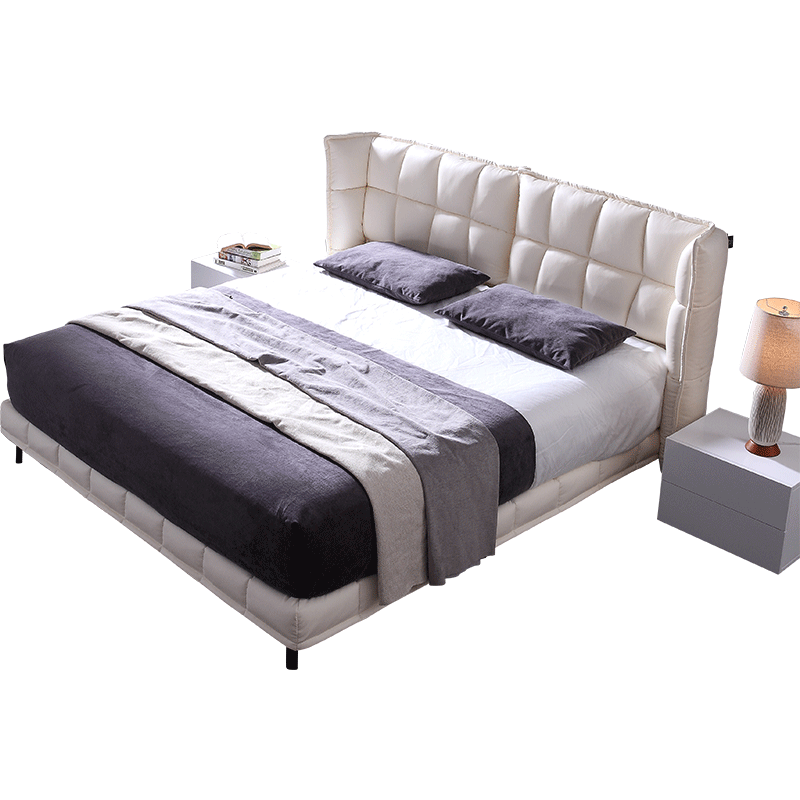 意大利北欧软包设计师齐边真皮床怎么样？被坑前车之鉴感受揭秘