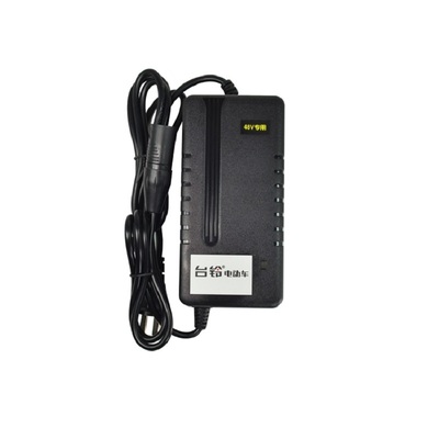 台铃电动车原装锂电充电器48V2A54.6V卡农头DC头原厂专用正品断电