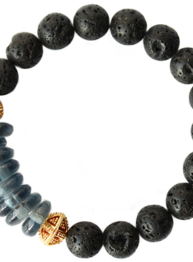 多色非洲贸易灰色琉璃手链