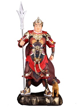 二郎神杨戬居家供奉彩绘佛像