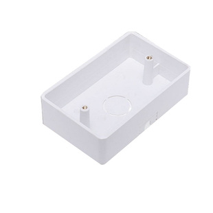 接线盒明装底盒线盒118型通用开关插座明线盒明装下线 三位中盒