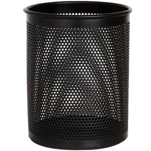 得力笔筒多功能金属网纹笔插办公文具商务笔类收纳盒学生简约创意时尚可爱分类笔筒文具用品批发包邮