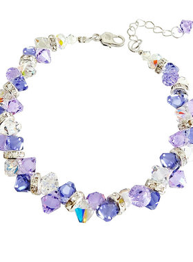 薰衣草奥地利水晶手镯情人节礼物