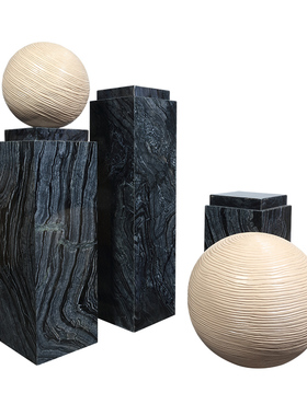 落地摆件商场大堂会所美陈木雕