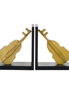 小提琴欧式风黄铜别墅书房艺术品