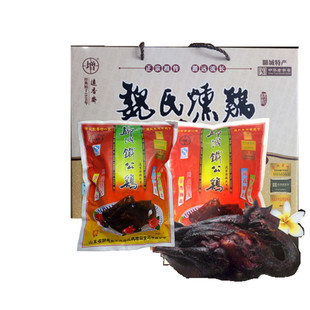 正宗聊城铁公鸡魏氏熏鸡远香斋山东熏鸡特产烧鸡(礼盒装)