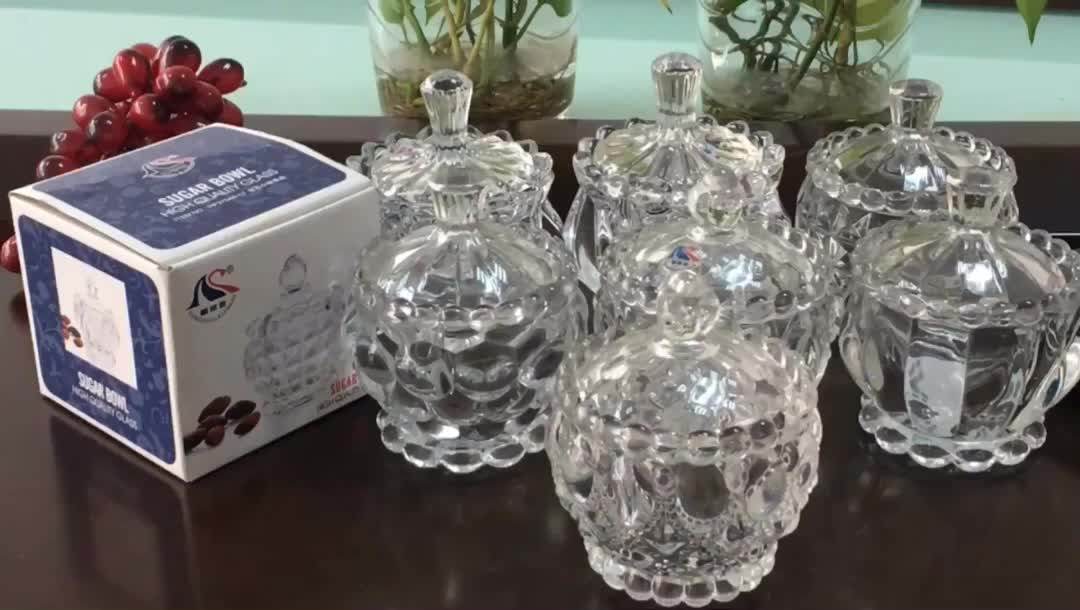 Decorative Pumpkin Shape Luxury Glass Candy Packaging Box With Cover