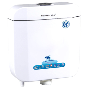 樱井6002挂墙壁挂式水箱厕所卫浴室洗手间蹲便器蹲坑双按式冲水箱